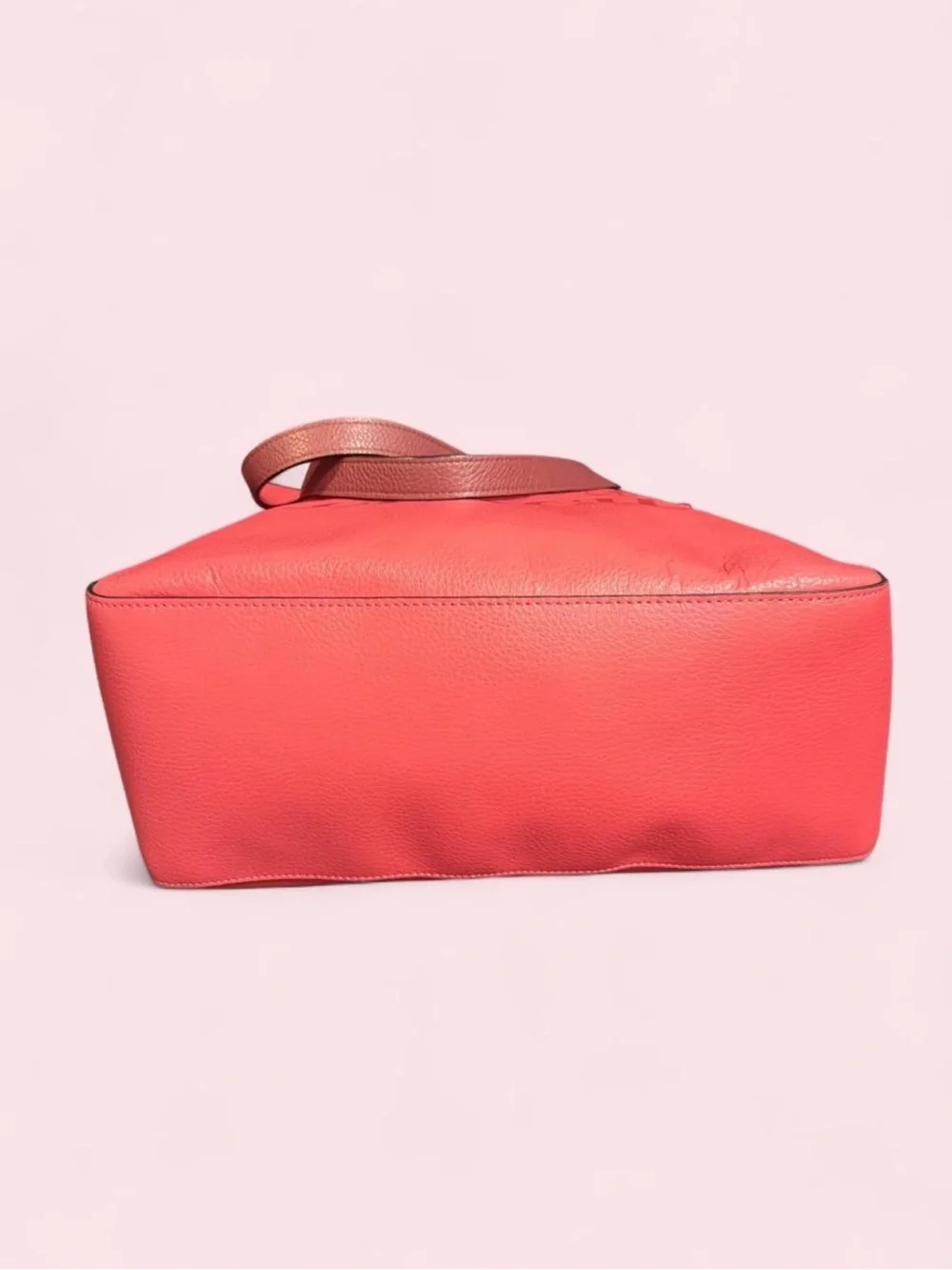 Coach Horse & Carriage Tote Raspberry Pink Pebble Leather
